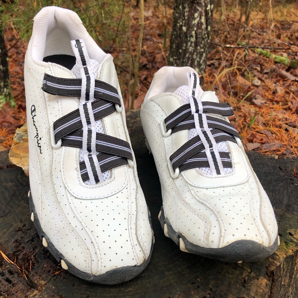 Champion Women’s Athletic Shoes 7.5 Elastic Inside Quick Fasten Hook and Loop
